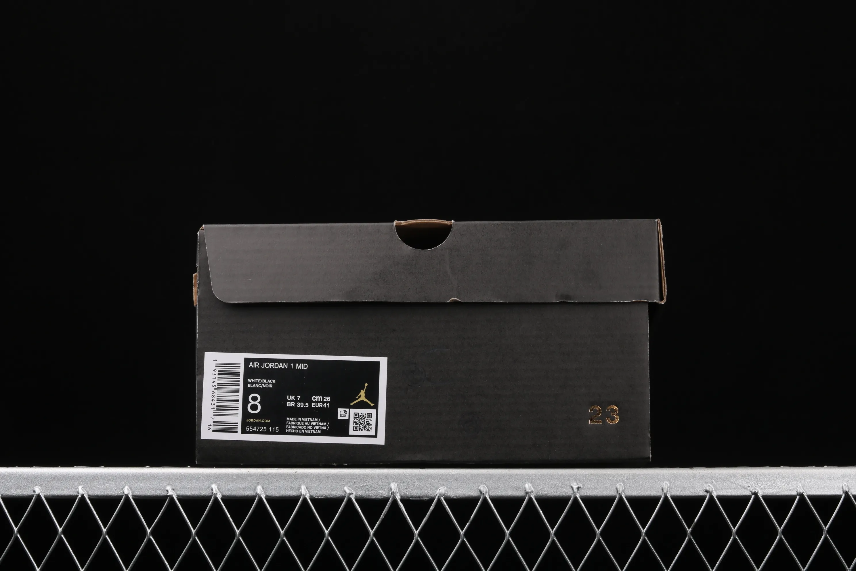 All categories Air Jordan Jordan series basketball shoes Air Jordan 1 Mid Air Jordan 1 Mid AJ1 Joe 1 splash gray China series basketball shoes 554725-115